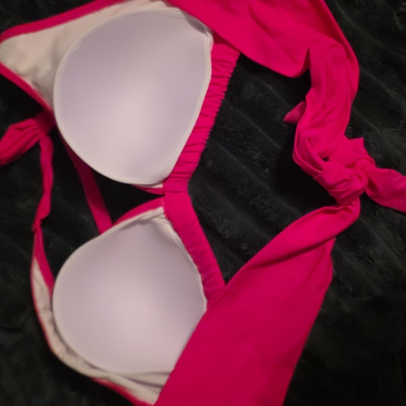 NWT Torrid Hot Pink Halter Bikini Top SIZE 3 - Picture 5 of 5